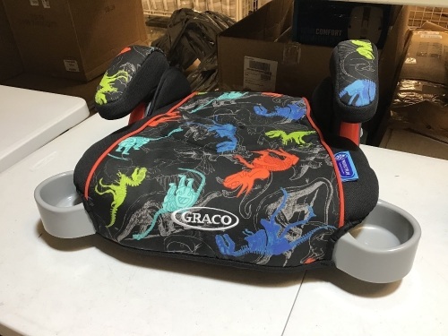 Graco Toddler Booster Seat w/ (2) Cupholders and Armrests - Dino Design. Appears New - Lot 724