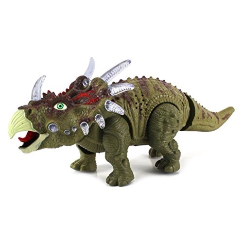 Dinosaur Century Triceratops Battery Operated Toy Dinosaur Figure w/ Realistic Movement, Lights and Sounds. Appears New - Lot 733