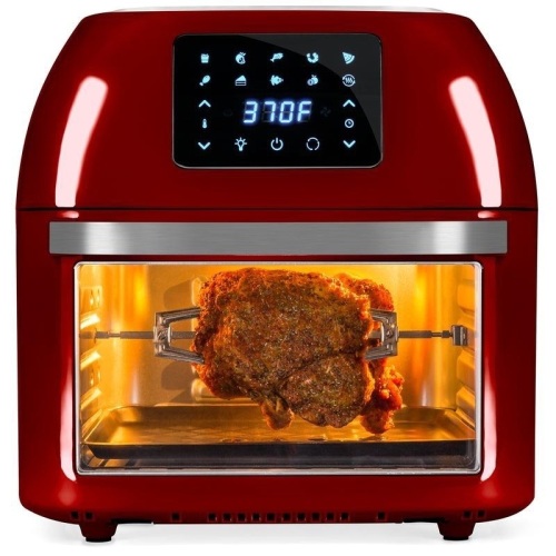 16.9qt 1800W 10-in-1 XXXL Air Fryer Countertop Oven, Rotisserie, Dehydrator. Red. Appears New - Lot 804