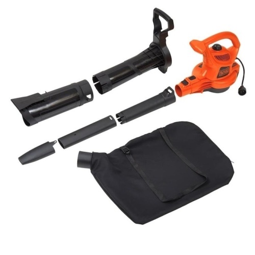 Black and Decker 12-Amp 385-CFM 230-MPH Corded Electric Leaf Blower. Tested and Works. Used.  - Lot 845