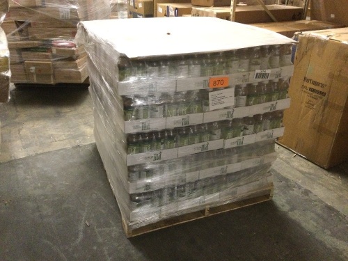 Pallet of (90) 12-Packs of Ma CBD Hemp Extract Infused Brewed Green Tea Herbal Elixir - Detox - 15 MG Per Bottle - Emperor Spice Cleanse. Best by Date of 10/01/20 - Lot 870