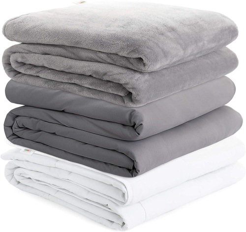 Degrees Of Comfort Weighted Blanket Queen Size for Adults – Even Weight Distribution with Premium Glass Beads. Size: 80" x 87". Weight: 30lbs Color: Grey. Appears New  - Lot 871