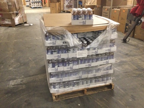 Pallet of (90) 12-Packs of Ma CBD Hemp Extract Infused Brewed Bai Mudan Tea Herbal Elixir - Relax - 15 MG Per Bottle - Lavender Berry Chill. Best by date of 10/14/20 - Lot 886
