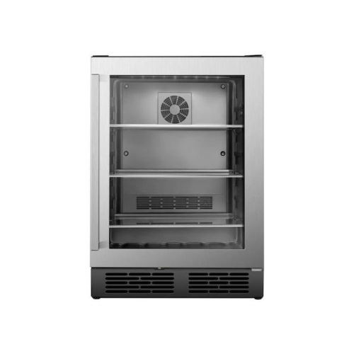 Hisense 140-Can Capacity (5.4-cu ft) Residential Stainless Steel Freestanding Beverage Cooler. Damaged. Tested and Works.  - Lot 911