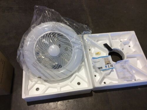 LHLYCLX LED 40W Modern Dimmable Ceiling Fan Light with Remote Control, Invisible Blades, Flush Mount, 21.5" - Lot 46