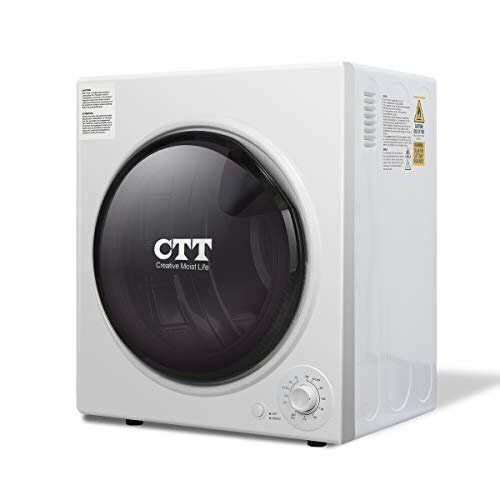 CTT 13 Lbs. 3.5Cu.ft 1500W 110-120V Electric Mini Portable Compact Laundry Clothes Dryer, Stainless Steel Tub - Lot 90