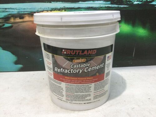 Rutland Products 25 lbs Castable Refractory Cement, Taupe - Lot 105