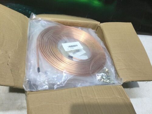 Lot of (25) 25' of 3/16" Brake Line Flexible, Easy To Bend Replacement Tubing Kit, Includes 16 Fittings, Inverted Flare, SAE Thread, HC040030 - Lot 113