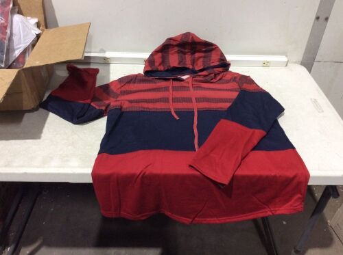 Lot of (8) Red Tunic Hoodies, L  - Lot 318