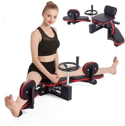 Heavy Duty Leg Stretching Training Machine, Improve Flexibility Trainer for Yoga and Martial Arts, Max Load 330LBS - Lot 393