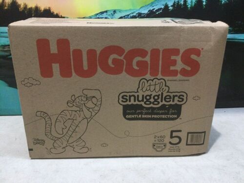 Huggies Little Snugglers Baby Diapers, Size 5, 120 Ct - Lot 425