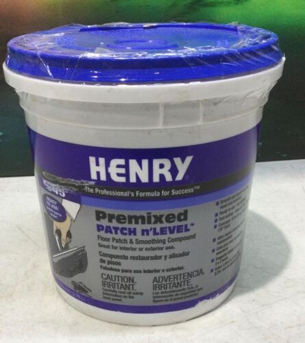 Henry Pre-Mixed Patch n'Level Floor Patch, 1 Gallon, Gray - Lot 435