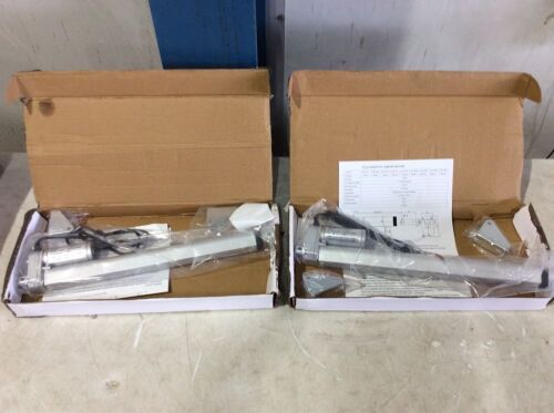 Lot of (2) ECO-WORTHY 12" Linear Actuator 12'' Stroke DC 12V Heavy Duty 330 Pounds Lbs Maximum Lift with Mounting Brackets - Lot 515