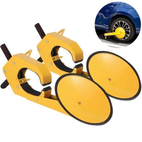 VEVOR 2PCS Adjustable Tire Lock Anti-Theft Wheel Lock Parking Boot Claw with Maximum Width of 11"  - Lot 541