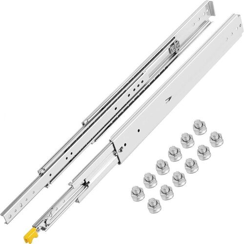 VEVOR Heavy Duty Locking Drawer Slides 28" Length, 500lbs Load Capacity, 1 Pair  - Lot 553