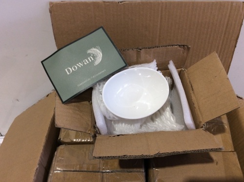 Lot of (12) Dowan White Boat Shaped 3 oz. Dining Bowls, Set of 8  - Lot 558