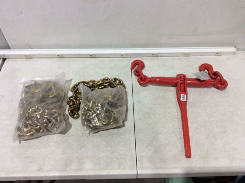 Ultra-Tow 5/16in. Ratchet Chain Binder with 2 Chains,  5400-Lb. Load Capacity - Lot 561