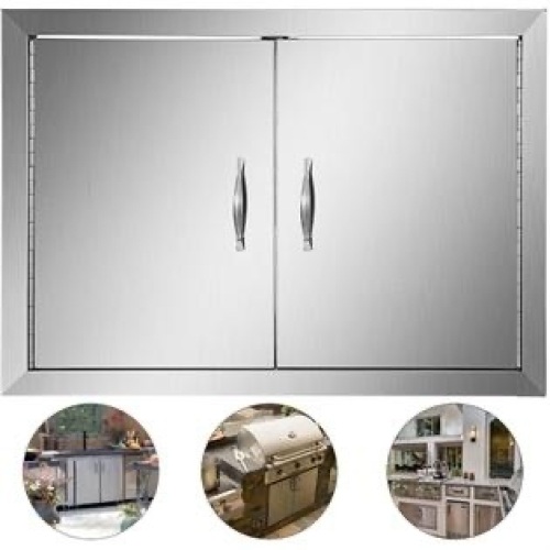 VEVOR 19" x 28" Bbq Outdoor Kitchen Access Double Door - Lot 568