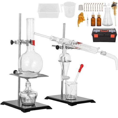 VEVOR Short Path Distillation Apparatus Kit 500ml  - Lot 585