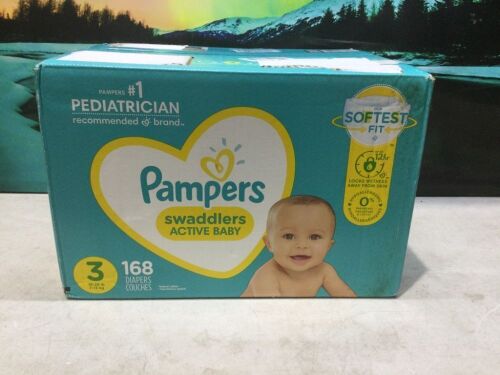 Pampers Swaddlers Baby Diapers, Size 3, 168 ct  - Lot 606