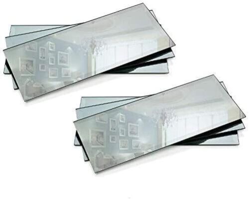 Rectangle Mirror Trays 5 x 12 inch with 3 mm Beveled Edge, Set of 6 - Lot 646
