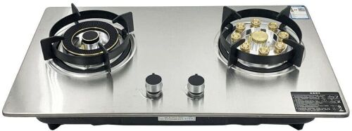 SOFEDY 28" 2 Burner Stainless Steel Built in Gas Stovetop with Thermocouple Protection - Lot 657