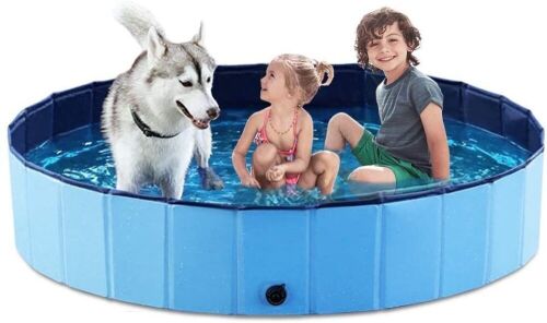 Jasonwell Foldable Pet Kiddie Pool, 63" x 12"  - Lot 676