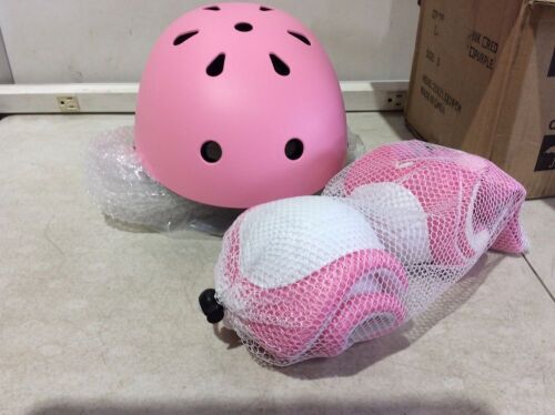 Pink Helmet and Protective Pads Set - Lot 814