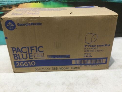 Case of Georgia Pacific 9" Paper Towel Rolls, 6 Rolls  - Lot 848
