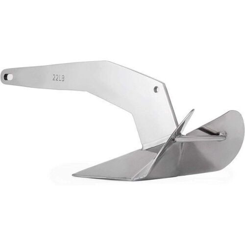 VEVOR Boat Anchor 22 lb Stainless Steel Delta Style Boat Anchor for Boats from 28-42 ft - Lot 941