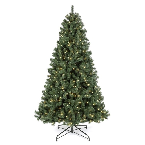 7.5' Pre-Lit Instant No Fluff Artificial Spruce Christmas Tree w/ Memory Branches  - Lot 1001