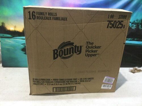 Bounty Paper Towels, 16 Family Rolls  - Lot 1129