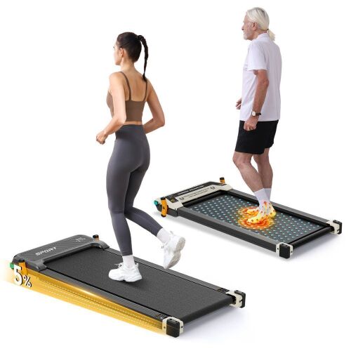 Dual-Sided Under Desk Treadmill with Massage Function - Lot 98
