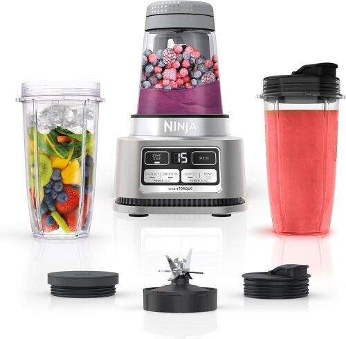 Ninja Foodi Smoothie Bowl Maker and Nutrient Extractor 1200WP smartTORQUE 4 Auto-iQ Presets - Lot 145