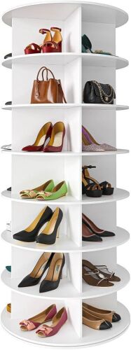 SpaceAid 7 Tier Rotating Shoe Rack Tower - Lot 351
