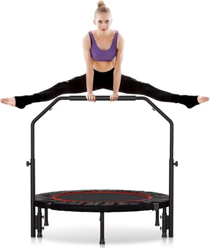 Mini Rebounder Foldable Fitness Trampoline, 450lb Capacity  - Lot 353