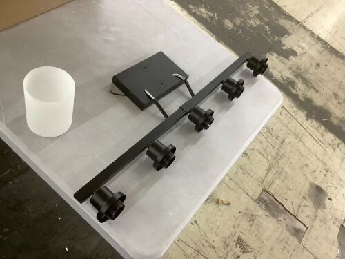 5 Light Vanity Light Fixture - No Hardware  - Lot 359
