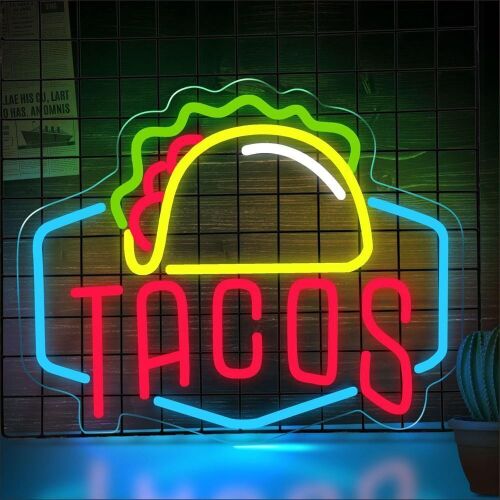 Tacos LED Neon Sign, USB Powered  - Lot 592
