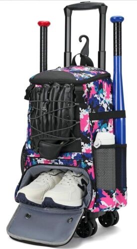 Rolling Baseball Gear Bag  - Lot 593