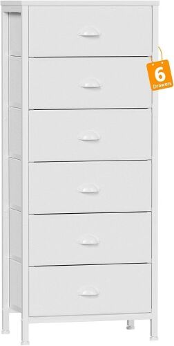  Furnulem Vertical Dresser with 6 Fabric Drawers - Lot 595