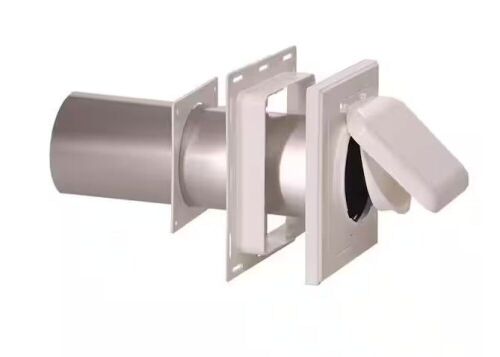 Lot of (2) NO-PEST VENT 4 in. J Block or Wide-Mount Dual Door Wall Vent in White - Lot 442JF