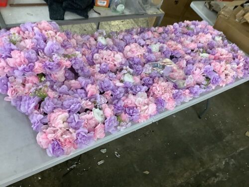 12" x 12" Artificial Flower Wall Panels, 12 pc  - Lot 451
