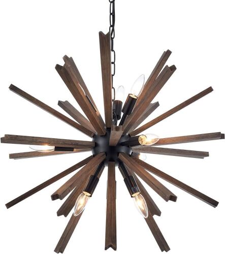 VANZARLA 9-Light Sputnik Pendant Light  - Lot 455