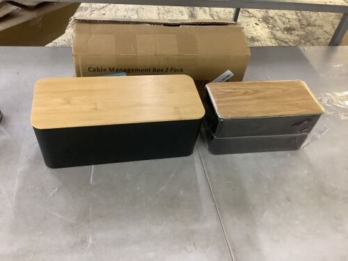 Cable Management Box, 2 Pack  - Lot 553