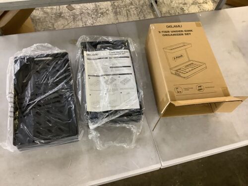 2 Tier Under-Sink Organizer, 2 Pack  - Lot 554