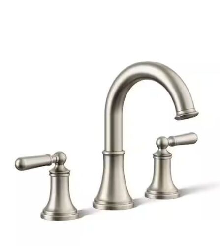 KOHLER Capilano 8 in. Widespread 2-Handle Bathroom Faucet in Vibrant Brushed Nickel - Lot 138JF