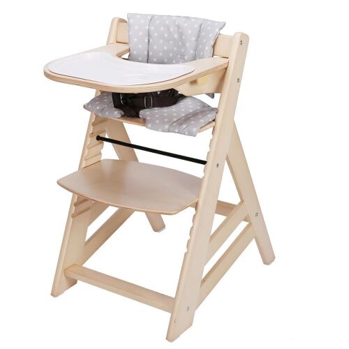 Criblike Wooden Convertible High Chair, Natural  - Lot 642