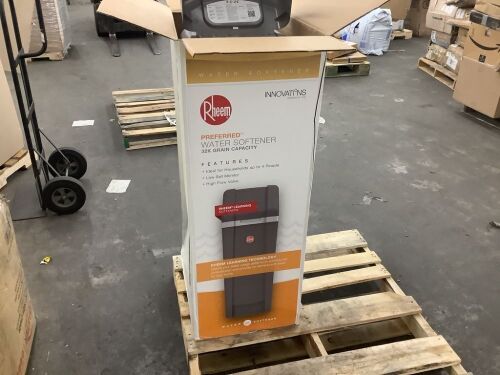 Rheem 32,000 Grain Preferred Home Water Softener for Hard Water and Iron Reduction - Lot 133JF