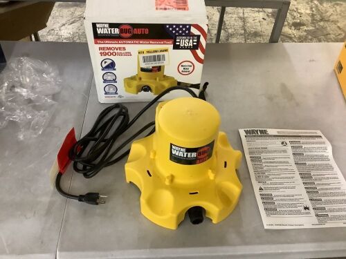 Wayne Waterbug 0.25 HP Auto Submersible Utility Pump - Lot 217JF