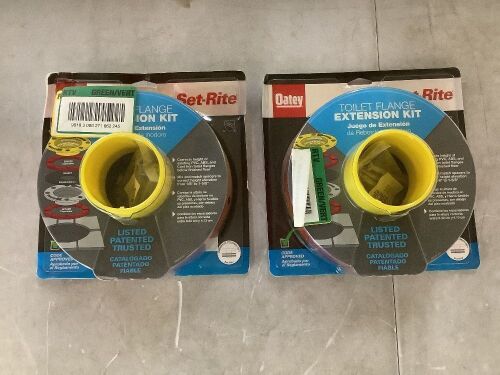 Lot of (2) Oatey 1/4 in. - 1-5/8 in. Toilet Flange Extender Kit - Lot 826JF